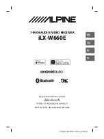 Alpine iLX-W660E Quick Reference Manual предпросмотр