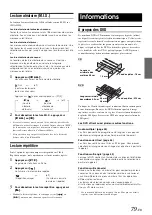 Предварительный просмотр 81 страницы Alpine INA-W900BT (French) Mode D'Emploi