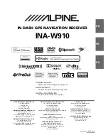 Предварительный просмотр 1 страницы Alpine INA-W910 (Spanish) Manual De Operación