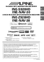 Preview for 1 page of Alpine INE-NAV-30 (French) Manuel Du Propriétaire