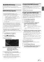 Preview for 47 page of Alpine INE-NAV-60HDMI Owner'S Manual