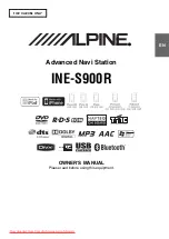 Alpine INE-S900R Owner'S Manual preview