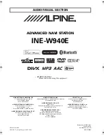 Предварительный просмотр 1 страницы Alpine INE-W940E Owner'S Manual