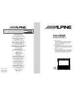 Alpine IVA-C800R Owner'S Manual предпросмотр