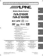 Alpine IVA-D100R Owner'S Manual preview