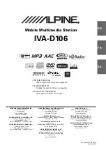 Preview for 179 page of Alpine IVA D106 - DVD Player With LCD Monitor Owner'S Manual