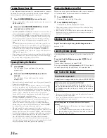 Preview for 10 page of Alpine IVA-D300R Operating Instructions Manual