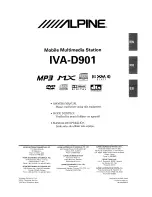 Предварительный просмотр 1 страницы Alpine IVA-D901 Owner'S Manual