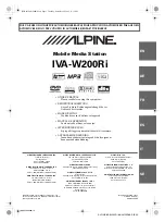 Alpine IVA-W200Ri Owner'S Manual предпросмотр