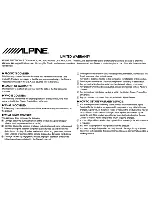 Preview for 124 page of Alpine IVA-W505 Owner'S Manual