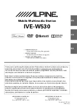 Alpine IVE-W530 (French) Mode D'Emploi preview