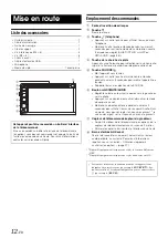 Preview for 12 page of Alpine IVE-W530 (French) Mode D'Emploi