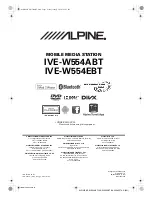 Предварительный просмотр 1 страницы Alpine IVE-W554ABT Owner'S Manual