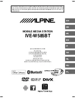 Alpine IVE-W585BT Quick Reference Manual preview