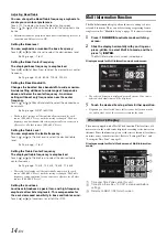 Предварительный просмотр 16 страницы Alpine IXA-W404 - 2-DIN 4.3" iPod Control Car Receiver Owner'S Manual