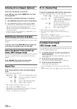 Предварительный просмотр 56 страницы Alpine IXA-W404 - 2-DIN 4.3" iPod Control Car Receiver Owner'S Manual