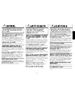 Preview for 3 page of Alpine iXA-W407 Quick Reference Manual