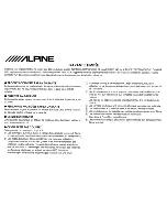 Preview for 26 page of Alpine iXA-W407 Quick Reference Manual