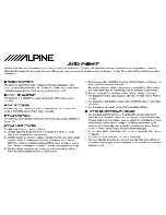 Preview for 28 page of Alpine iXA-W407 Quick Reference Manual