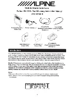 Alpine KTX-MTG8 Installation Manual предпросмотр