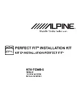 Предварительный просмотр 5 страницы Alpine KTX-TCMS-5 Installation Kit