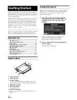 Предварительный просмотр 8 страницы Alpine M300 - NVE - Navigation System Owner'S Manual