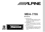 Alpine MDA-7755 Owner'S Manual предпросмотр