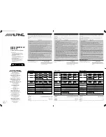 Alpine MRP-F306 Owner'S Manual preview