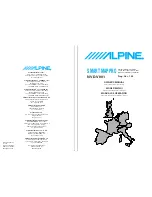 Preview for 1 page of Alpine NVD-V001 SMART MAP PRO Owner'S Manual