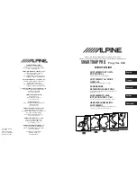 Предварительный просмотр 1 страницы Alpine NVE-N055VP Owner'S Manual