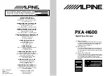 Предварительный просмотр 1 страницы Alpine PHA-H600 Owner'S Manual