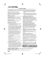 Предварительный просмотр 38 страницы Alpine PKG-1000 Owner'S Manual