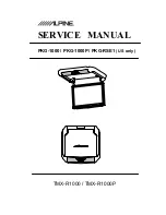 Предварительный просмотр 1 страницы Alpine PKG-1000P Service Manual