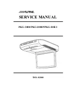 Предварительный просмотр 1 страницы Alpine PKG-2000P Service Manual