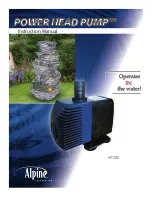 Alpine Power Head P280 Instruction Manual предпросмотр