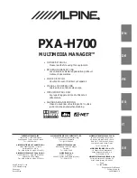 Alpine PXA-H700 Owner'S Manual предпросмотр