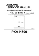 Alpine PXA-H800 Service Manual предпросмотр