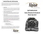 Preview for 1 page of Alpine QLP542SLR-GR Manual