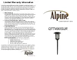 Предварительный просмотр 1 страницы Alpine QTT490SLR Assembling & Using Your Product