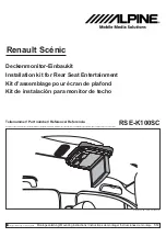 Alpine RSE-K100SC Installation Kit предпросмотр