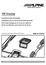 Предварительный просмотр 1 страницы Alpine RSE-K100TG User Manual