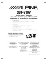 Предварительный просмотр 1 страницы Alpine SBT-S10V Owner'S Manual