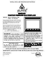 Preview for 1 page of Alpine Serrano SE42 - LP Installation And Operating Instructions Manual