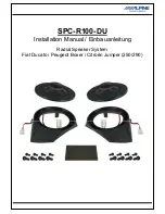 Preview for 1 page of Alpine SPC-R100-DU Installation Manual