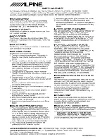 Preview for 7 page of Alpine SPG-69C2 Instruction Manual