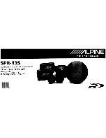 Preview for 3 page of Alpine SPR-13S Installation Manual