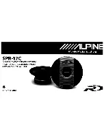 Предварительный просмотр 2 страницы Alpine SPR-17C - Type-R Car Speaker Installation Manual