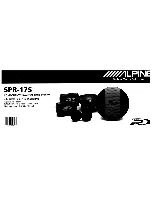 Предварительный просмотр 3 страницы Alpine SPR-17S - Type-R Car Speaker Sys Installation Manual