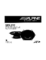 Preview for 2 page of Alpine SPR-57C Installation Manual