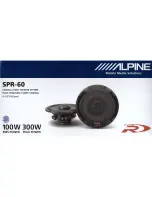 Preview for 2 page of Alpine SPR-60 Installation Manual